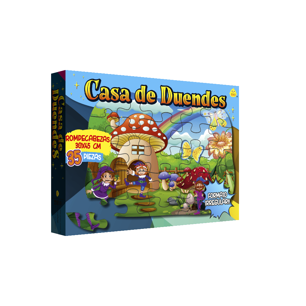 ROMPECABEZAS: 35P CASA DE DUENDES