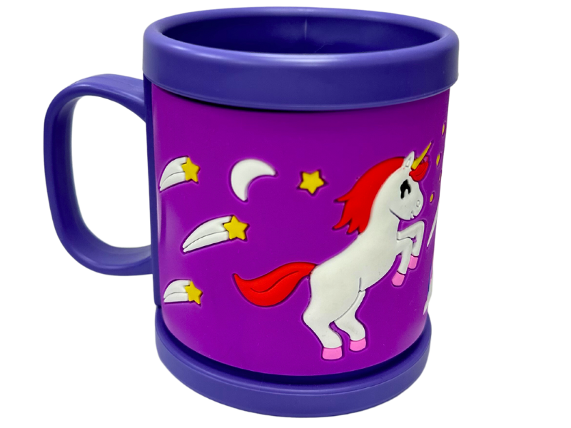 TAZA PLASTICA 3D UNICORNIO BEBE