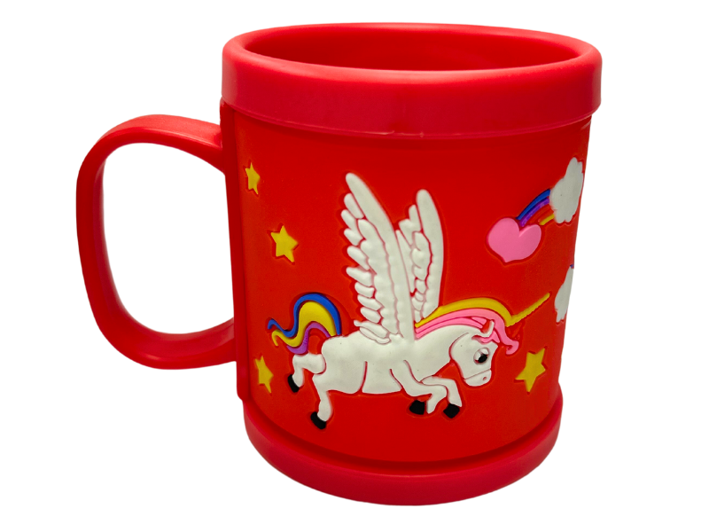 TAZA PLASTICA 3D UNICORNIO