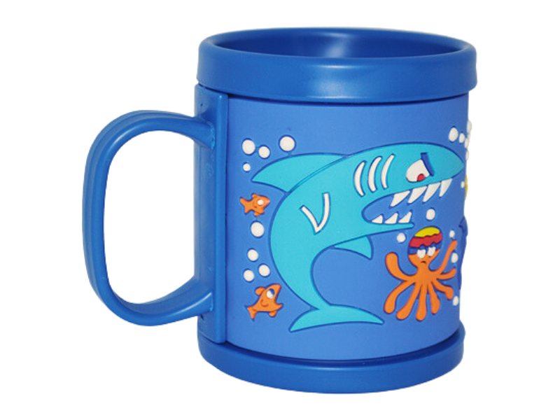 TAZA PLASTICA 3D TIBURON